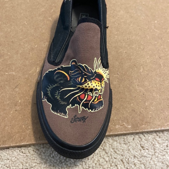 Vintage 2003 Mens Size 6 Women’s 7.5 Sailor Jerry Slip On Converse Shoes - Picture 8 of 12